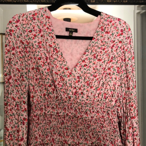 AFRM long sleeve floral print dress - Picture 3 of 4